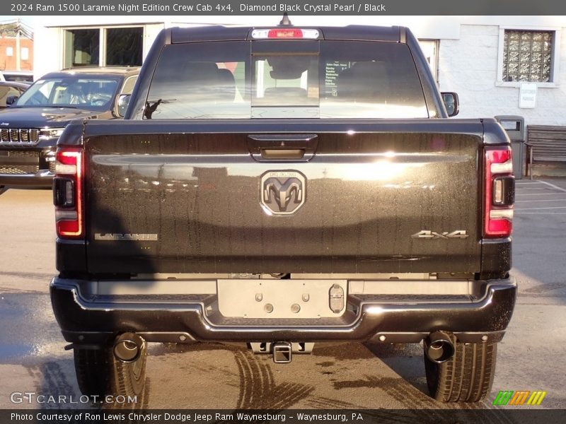 Diamond Black Crystal Pearl / Black 2024 Ram 1500 Laramie Night Edition Crew Cab 4x4