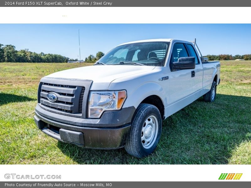 Oxford White / Steel Grey 2014 Ford F150 XLT SuperCab