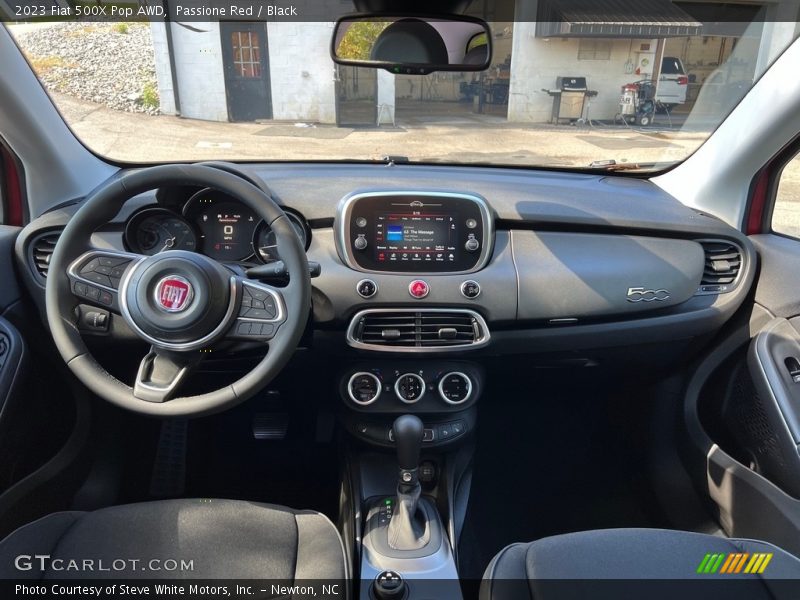 Dashboard of 2023 500X Pop AWD