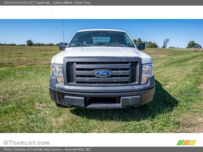 Oxford White / Steel Grey 2014 Ford F150 XLT SuperCab