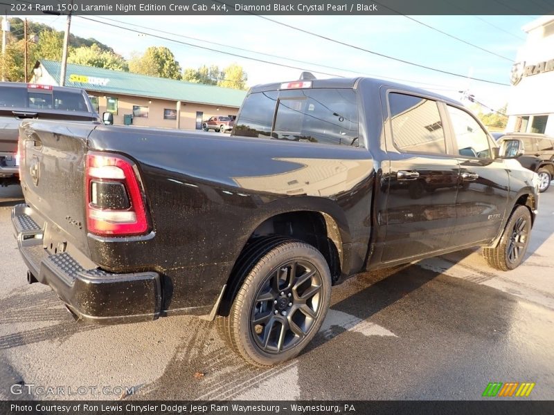Diamond Black Crystal Pearl / Black 2024 Ram 1500 Laramie Night Edition Crew Cab 4x4