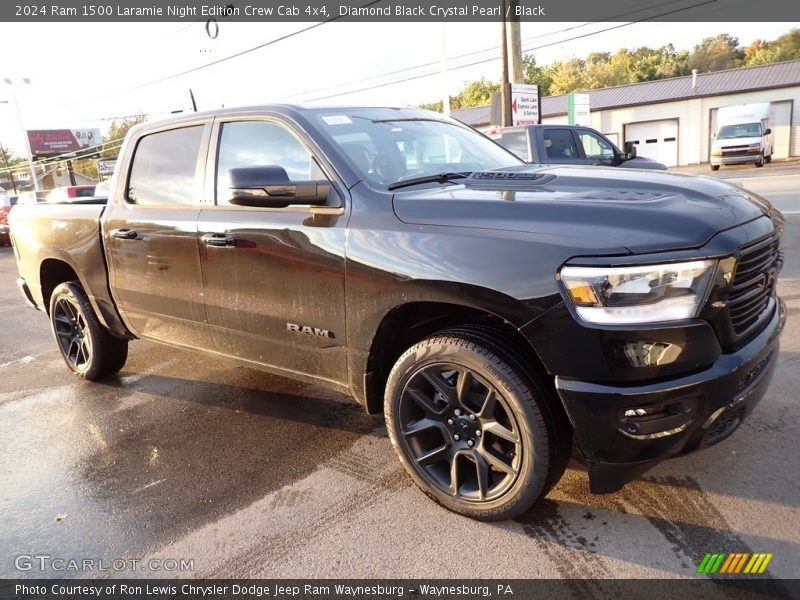 Diamond Black Crystal Pearl / Black 2024 Ram 1500 Laramie Night Edition Crew Cab 4x4