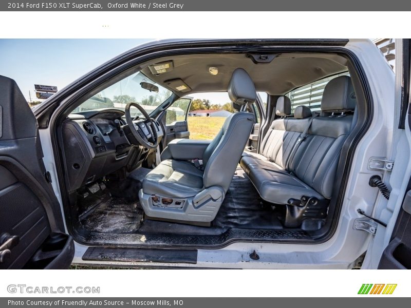 Oxford White / Steel Grey 2014 Ford F150 XLT SuperCab