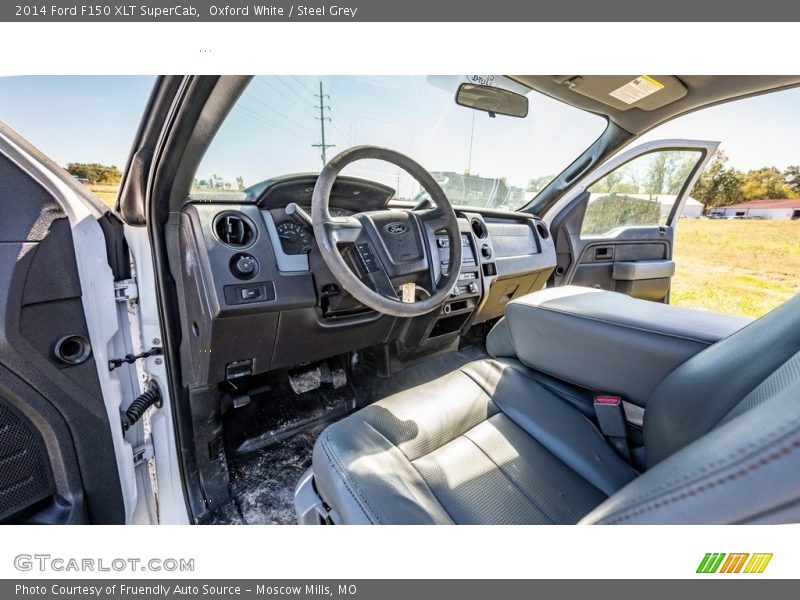 Oxford White / Steel Grey 2014 Ford F150 XLT SuperCab