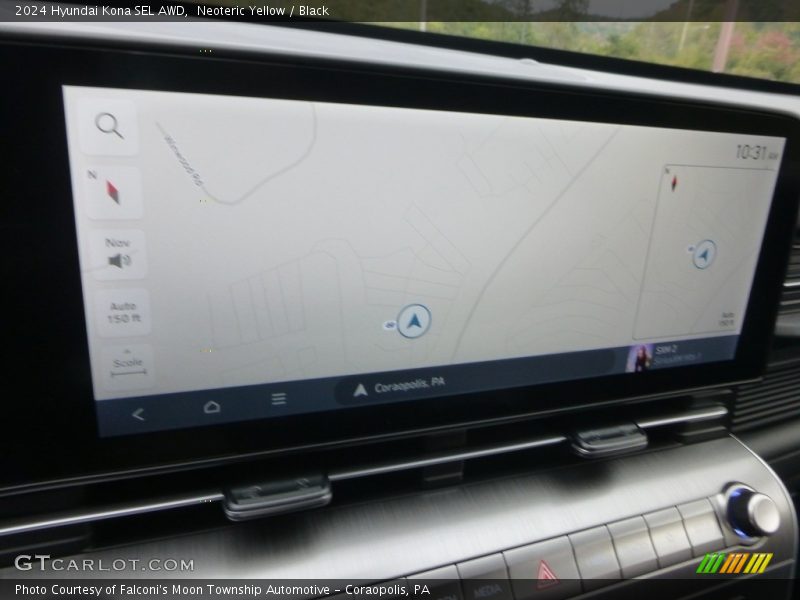 Navigation of 2024 Kona SEL AWD