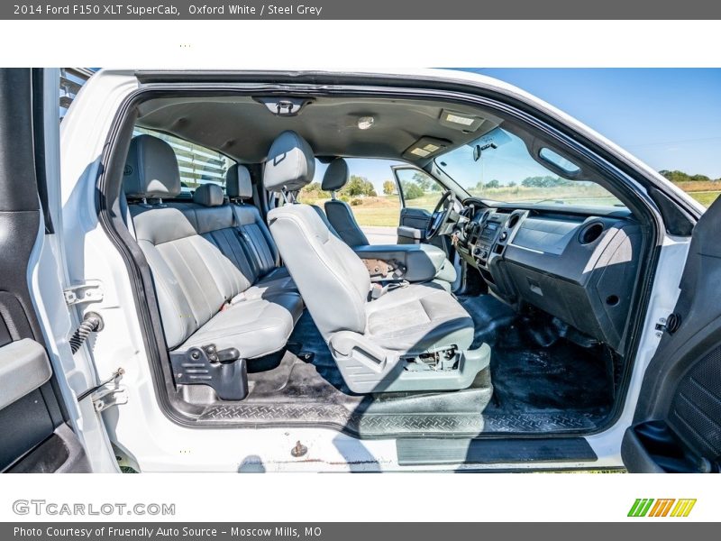 Oxford White / Steel Grey 2014 Ford F150 XLT SuperCab