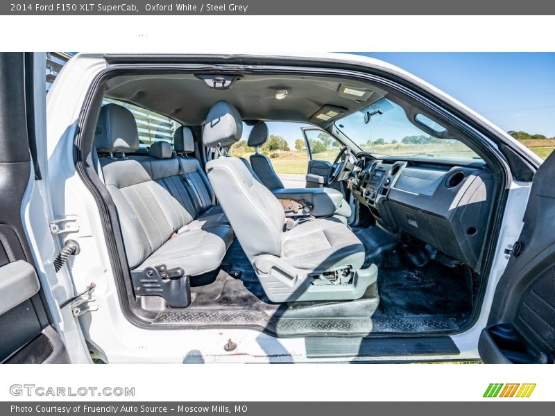 Oxford White / Steel Grey 2014 Ford F150 XLT SuperCab