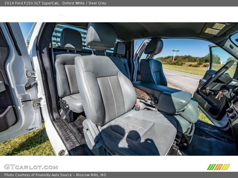 Oxford White / Steel Grey 2014 Ford F150 XLT SuperCab