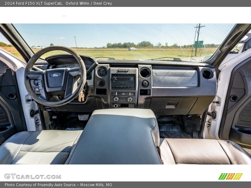 Oxford White / Steel Grey 2014 Ford F150 XLT SuperCab