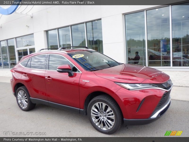 Ruby Flare Pearl / Black 2021 Toyota Venza Hybrid Limited AWD