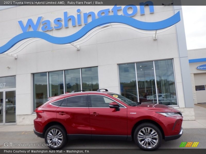 Ruby Flare Pearl / Black 2021 Toyota Venza Hybrid Limited AWD