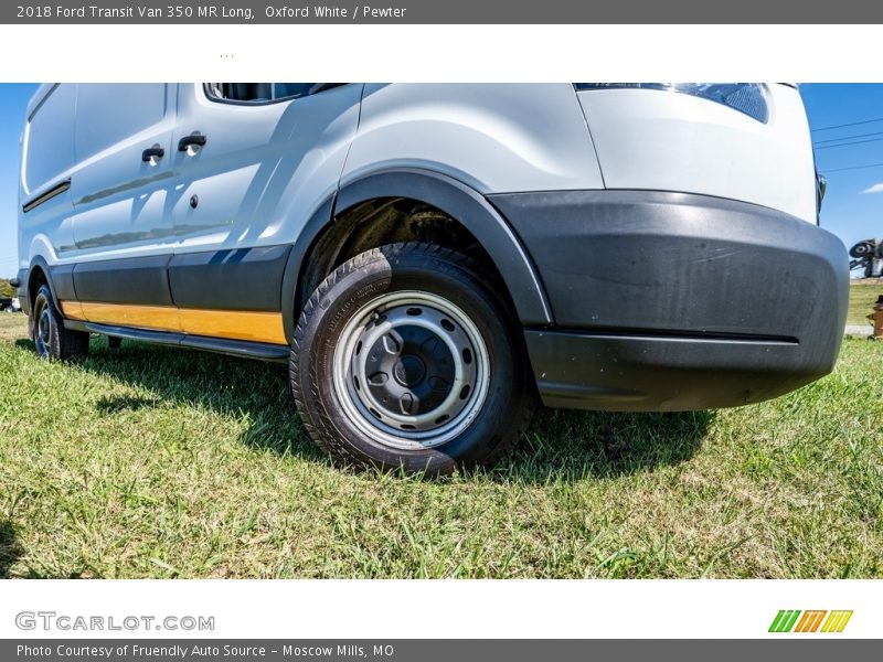 Oxford White / Pewter 2018 Ford Transit Van 350 MR Long