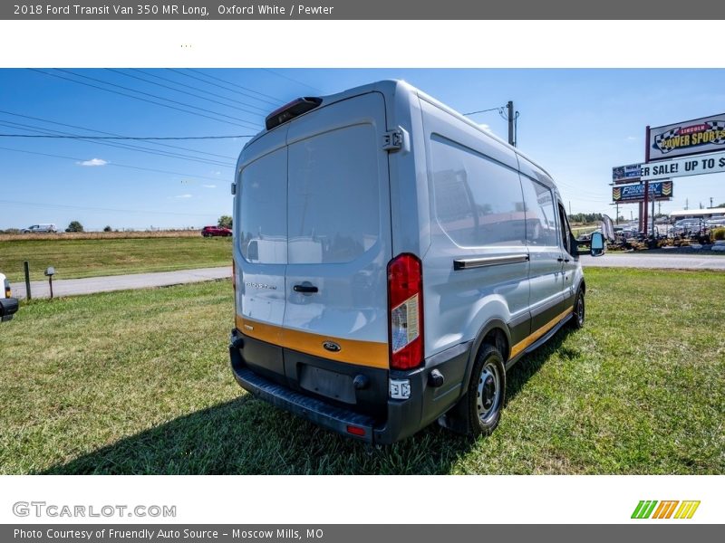 Oxford White / Pewter 2018 Ford Transit Van 350 MR Long