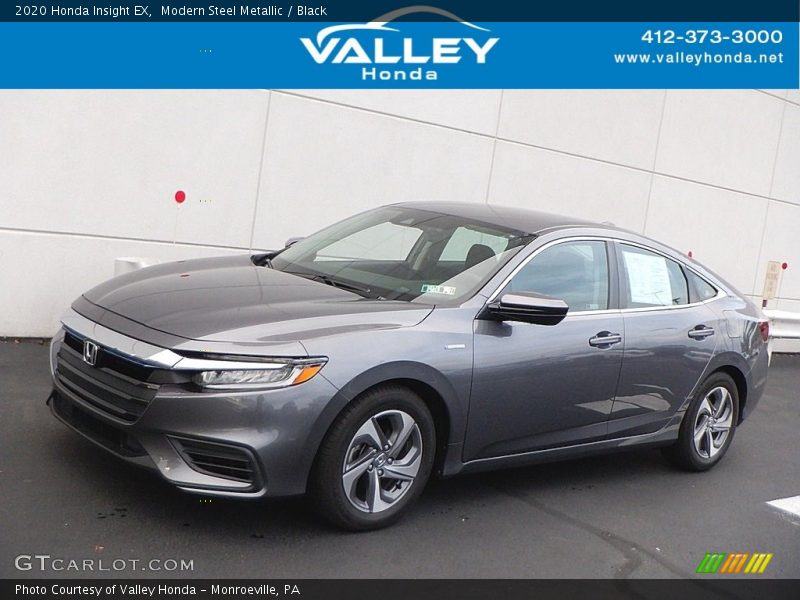 Modern Steel Metallic / Black 2020 Honda Insight EX