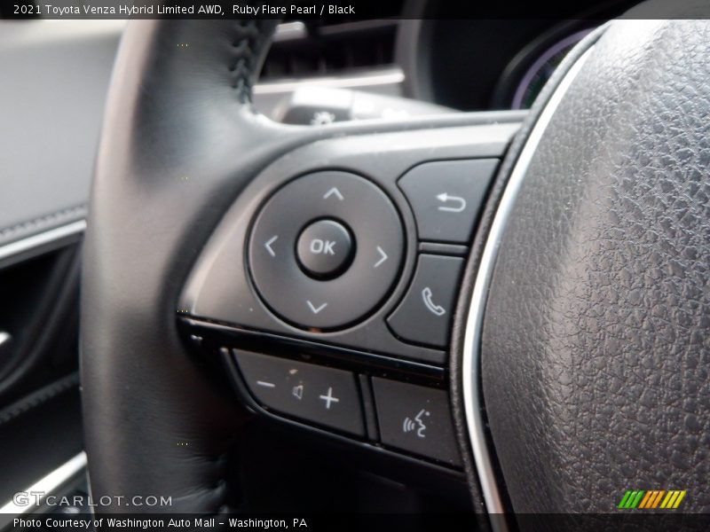 Ruby Flare Pearl / Black 2021 Toyota Venza Hybrid Limited AWD