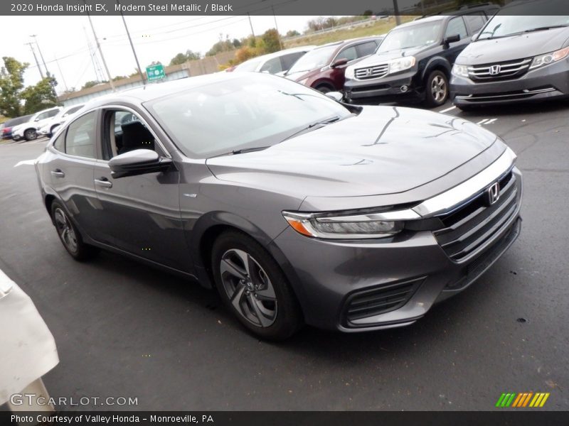 Modern Steel Metallic / Black 2020 Honda Insight EX