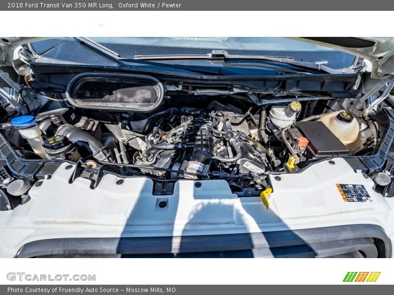 Oxford White / Pewter 2018 Ford Transit Van 350 MR Long