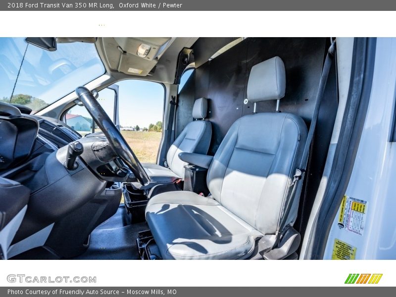 Oxford White / Pewter 2018 Ford Transit Van 350 MR Long