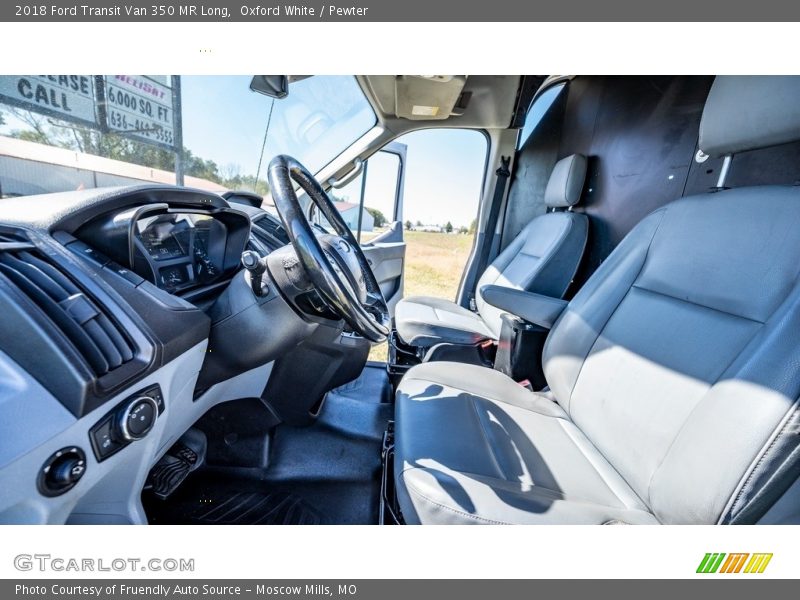Oxford White / Pewter 2018 Ford Transit Van 350 MR Long