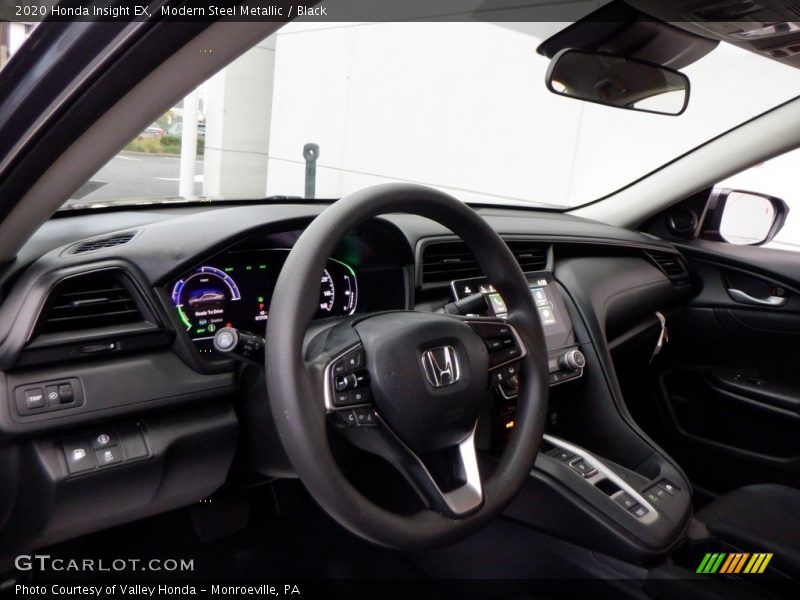 Modern Steel Metallic / Black 2020 Honda Insight EX