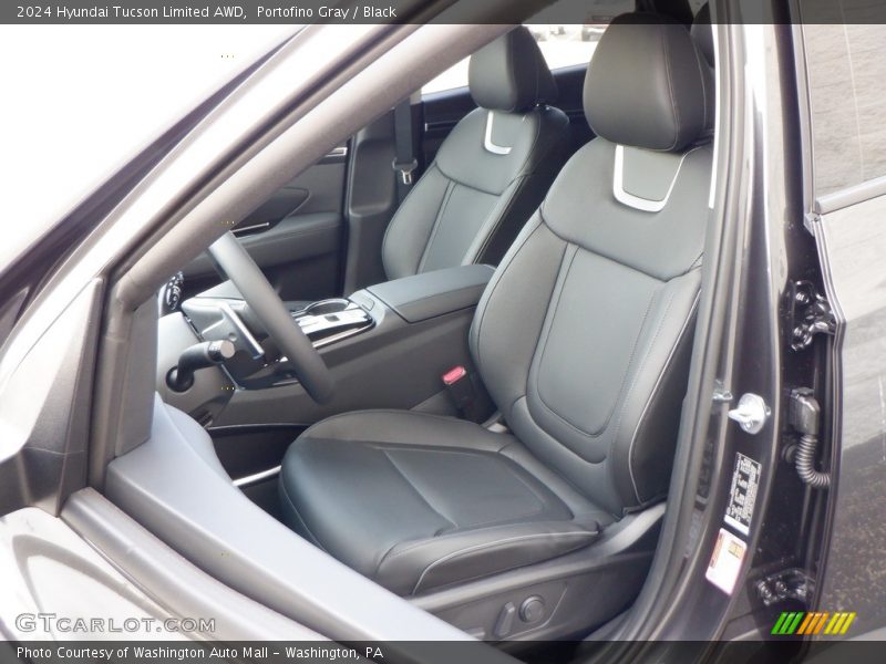 Portofino Gray / Black 2024 Hyundai Tucson Limited AWD