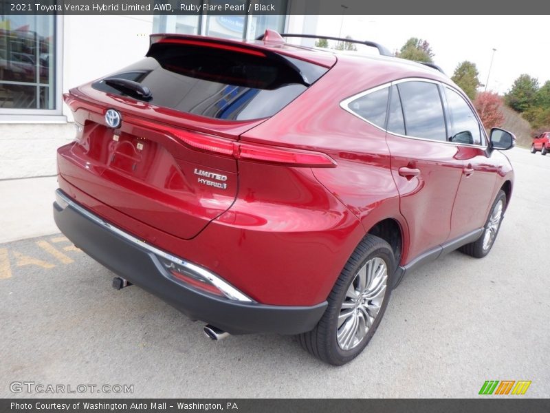 Ruby Flare Pearl / Black 2021 Toyota Venza Hybrid Limited AWD