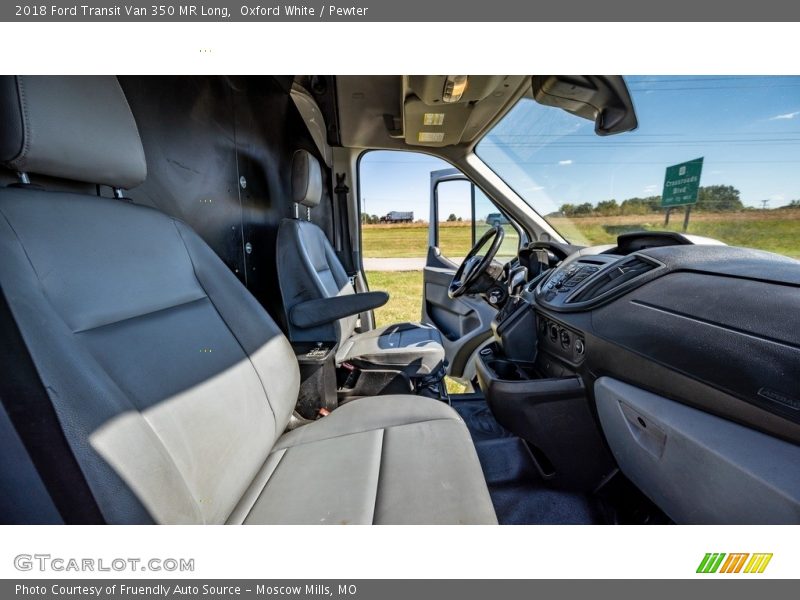 Oxford White / Pewter 2018 Ford Transit Van 350 MR Long