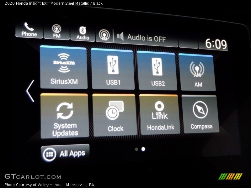 Modern Steel Metallic / Black 2020 Honda Insight EX