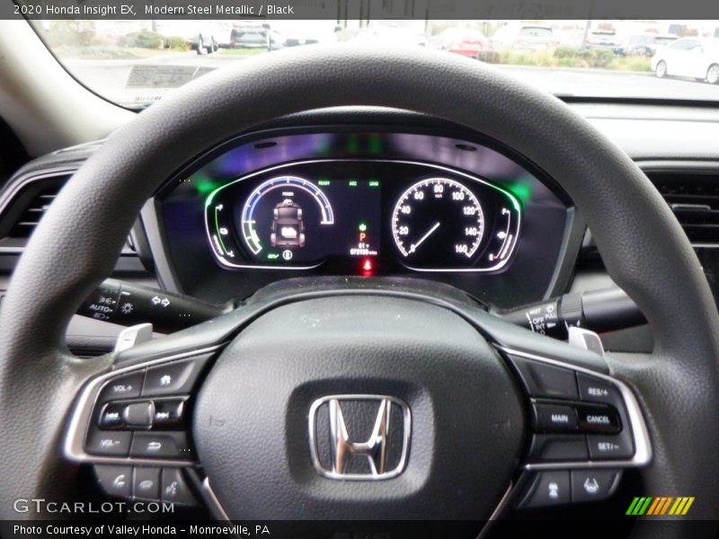 Modern Steel Metallic / Black 2020 Honda Insight EX