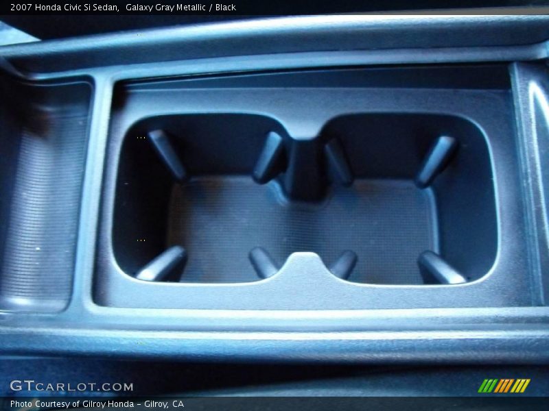 Galaxy Gray Metallic / Black 2007 Honda Civic Si Sedan