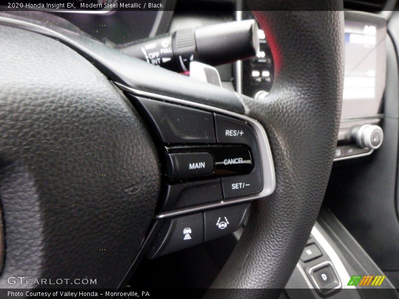 Modern Steel Metallic / Black 2020 Honda Insight EX