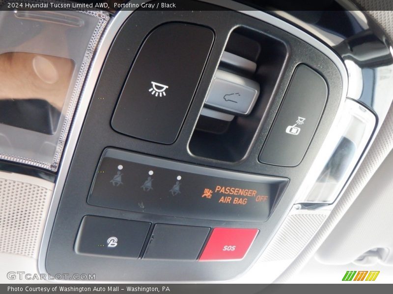 Portofino Gray / Black 2024 Hyundai Tucson Limited AWD