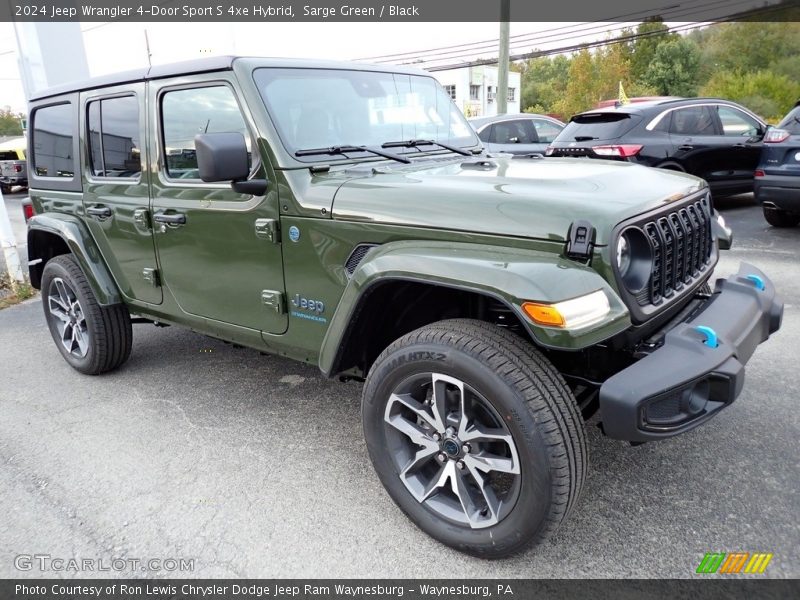 Sarge Green / Black 2024 Jeep Wrangler 4-Door Sport S 4xe Hybrid