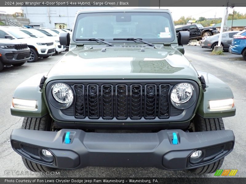 Sarge Green / Black 2024 Jeep Wrangler 4-Door Sport S 4xe Hybrid