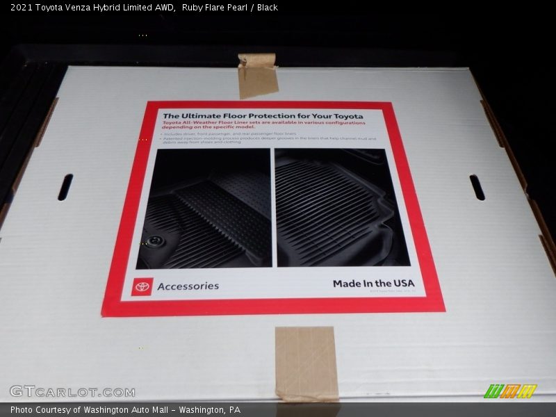 Ruby Flare Pearl / Black 2021 Toyota Venza Hybrid Limited AWD