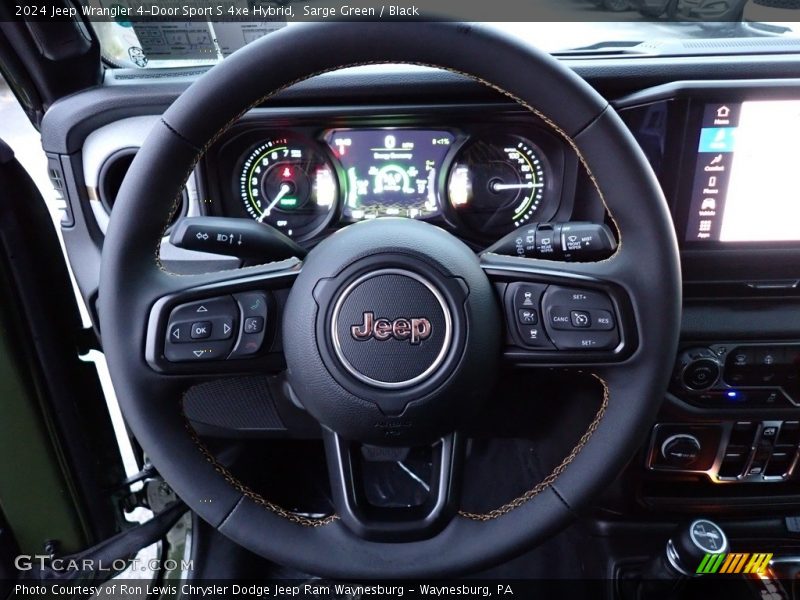 Sarge Green / Black 2024 Jeep Wrangler 4-Door Sport S 4xe Hybrid