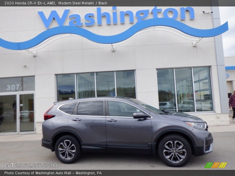 Modern Steel Metallic / Black 2020 Honda CR-V EX-L AWD