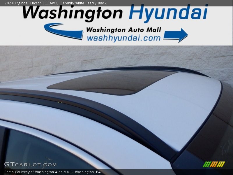 Serenity White Pearl / Black 2024 Hyundai Tucson SEL AWD