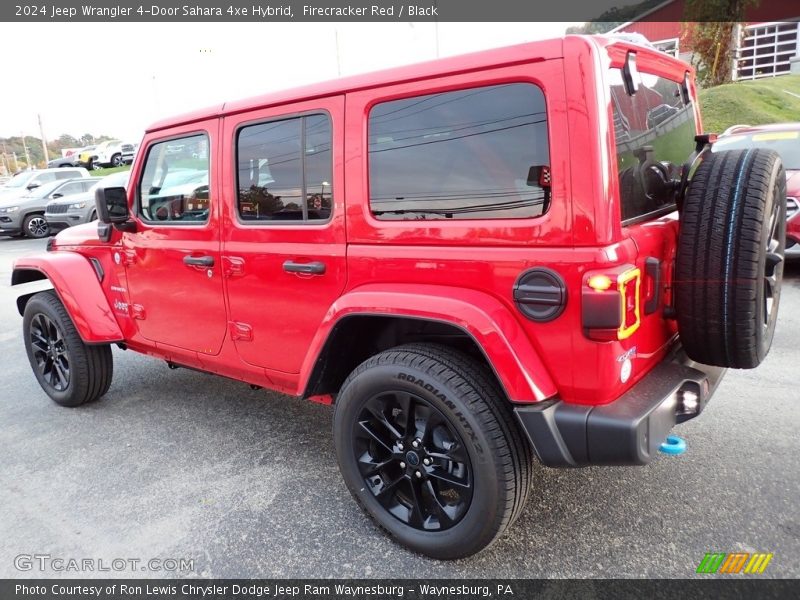 Firecracker Red / Black 2024 Jeep Wrangler 4-Door Sahara 4xe Hybrid