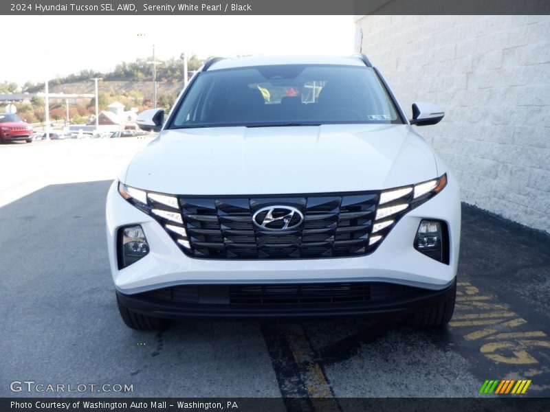 Serenity White Pearl / Black 2024 Hyundai Tucson SEL AWD