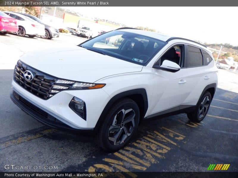 Serenity White Pearl / Black 2024 Hyundai Tucson SEL AWD