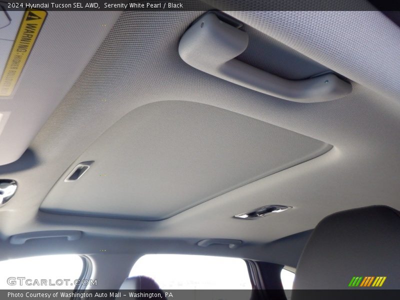 Serenity White Pearl / Black 2024 Hyundai Tucson SEL AWD