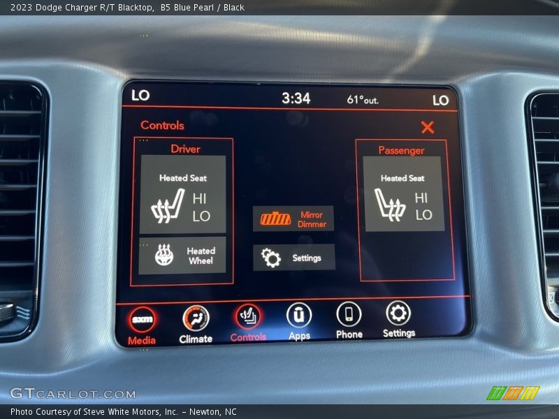Controls of 2023 Charger R/T Blacktop
