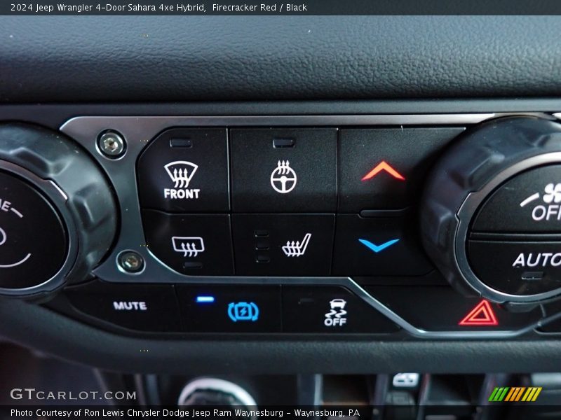 Controls of 2024 Wrangler 4-Door Sahara 4xe Hybrid