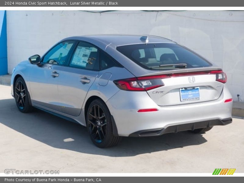 Lunar Silver Metallic / Black 2024 Honda Civic Sport Hatchback