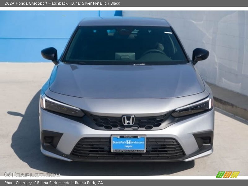 Lunar Silver Metallic / Black 2024 Honda Civic Sport Hatchback