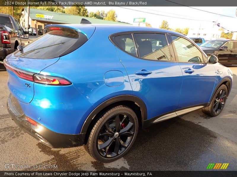 Blu Bayou / Black/Red 2024 Dodge Hornet R/T Track Pack/Blacktop AWD Hybrid