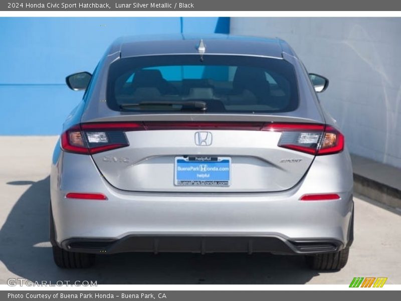 Lunar Silver Metallic / Black 2024 Honda Civic Sport Hatchback