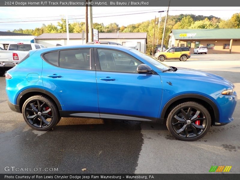 Blu Bayou / Black/Red 2024 Dodge Hornet R/T Track Pack/Blacktop AWD Hybrid