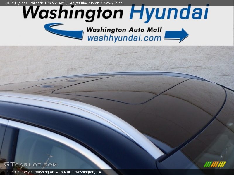 Abyss Black Pearl / Navy/Beige 2024 Hyundai Palisade Limited AWD